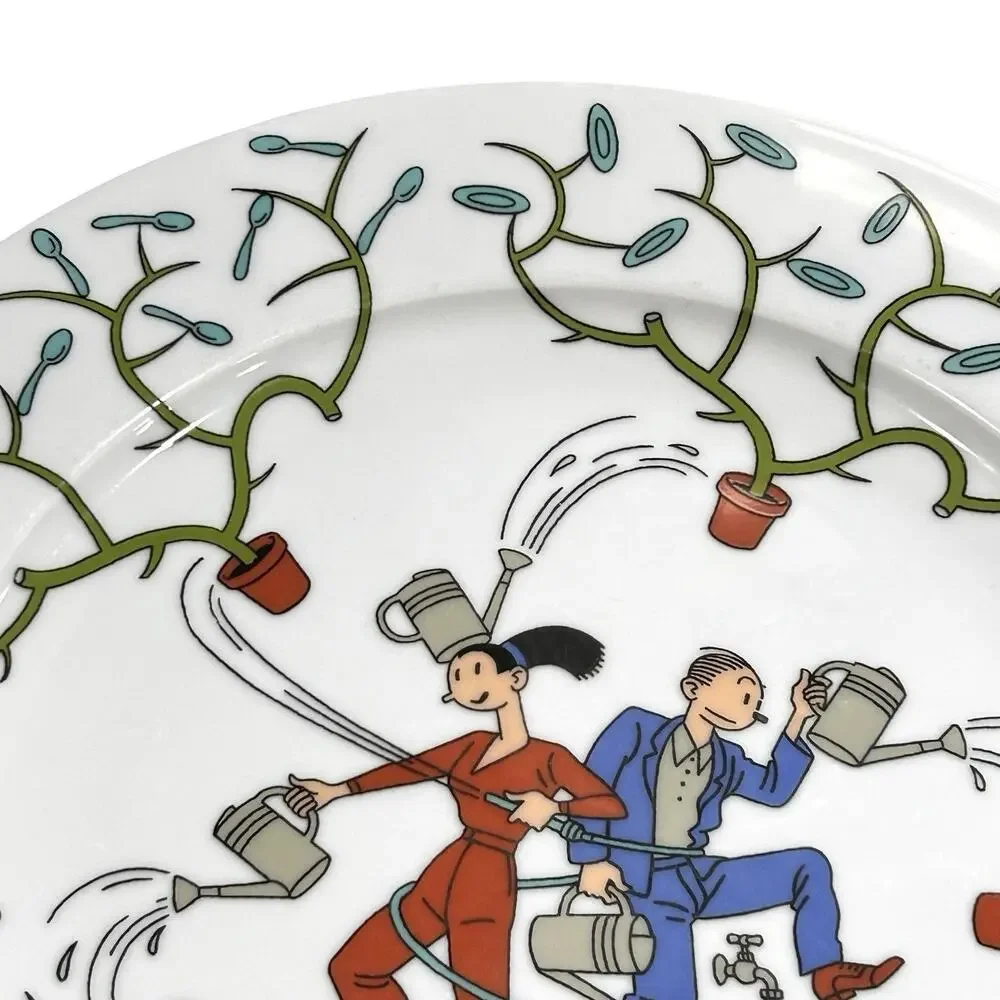 Anno 2001 Platter by Cartoonist‎ Joost Swarte for Randstad Holdings Denmark 12